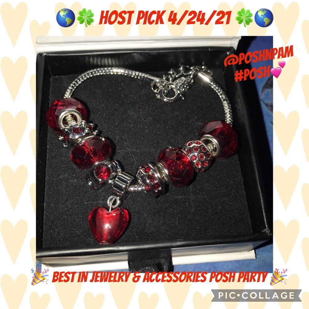 Cate and Chloe Red charm bracelet brand New 🔥